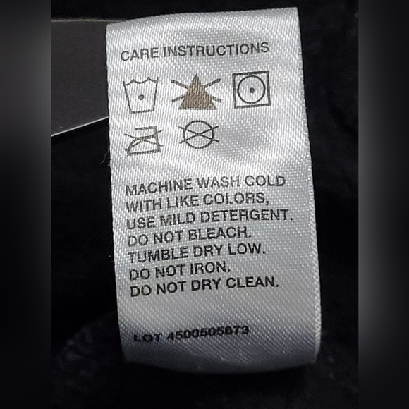 CAT Caterpillar Heavy Equipment Logo Hoodie Sweatshirt Pullover Black Silver Med - Picture 8 of 9